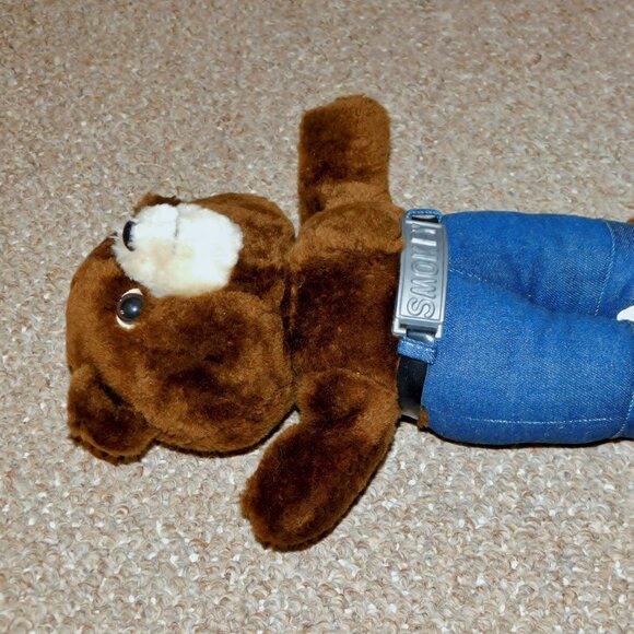 Vintage 1980 Dakin 13" Smokey Bear Plush Doll with Hat & Belt Buckle - Picture 7 of 12